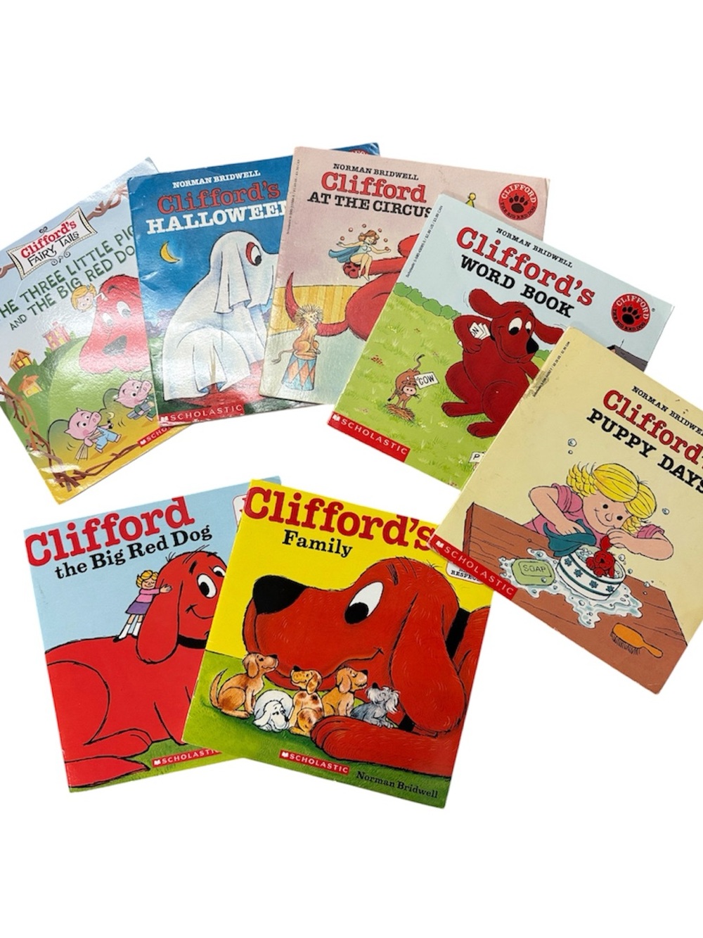 CHILDRENS STORYBOOKS BUNDLE OF 7 CLIFFORD THE BIG RED DOG SOFTCOVER PICTURE BOOK